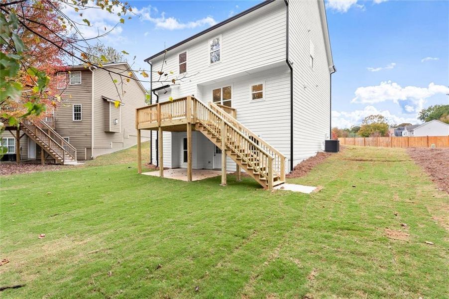 Exterior details and patio area of a home in , Austell (Image 20).