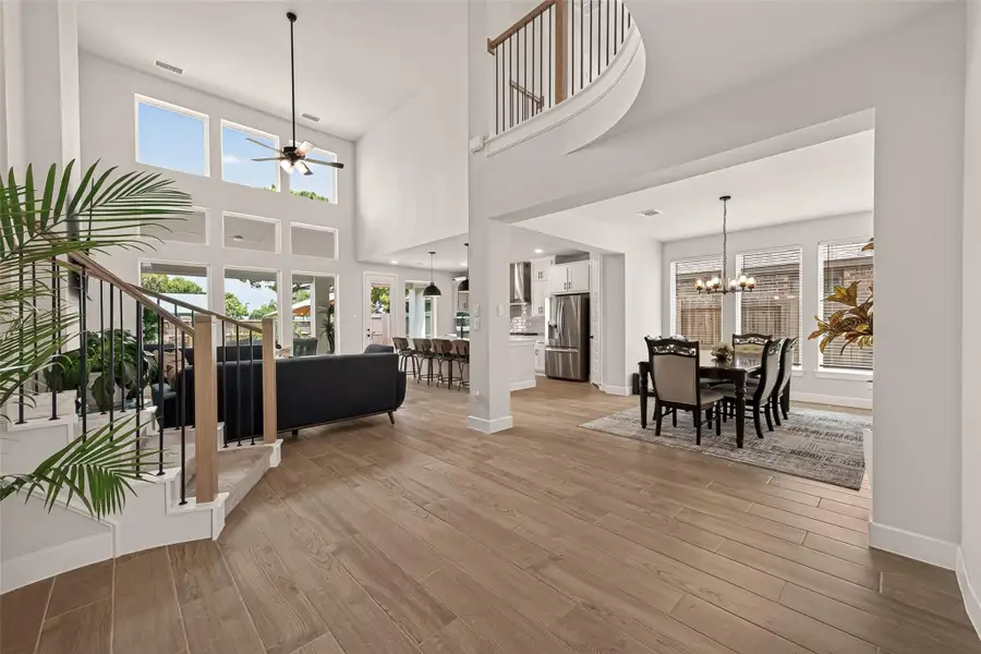 High ceilings create a bright, open feel High ceilings create a bright, open feel