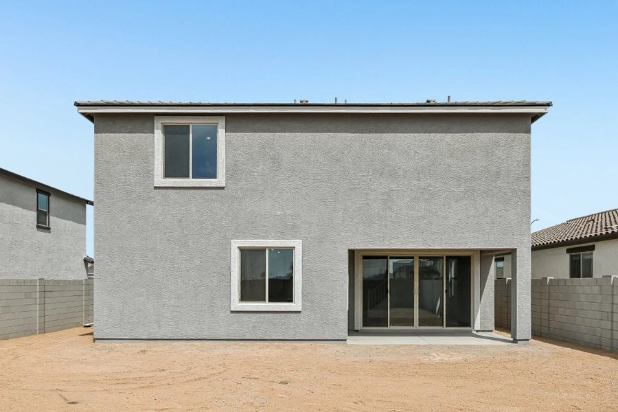Back exterior elevation