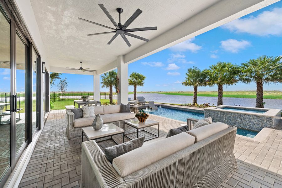Representative exterior details of a home built from the Michele by GL Homes in Valencia Parc at Riverland, Port St. Lucie (Image 3).