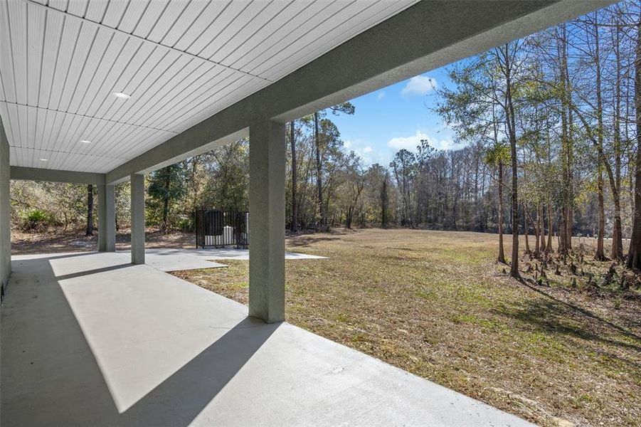 Exterior details and patio area of a home in , Webster (Image 33).