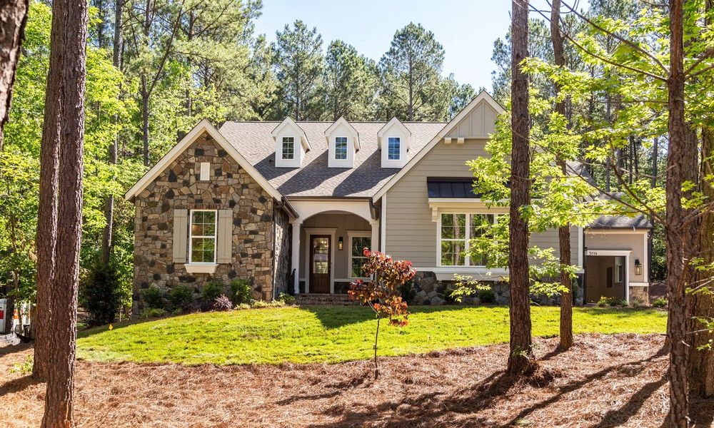 Representative exterior photo of a completed home built from the Santa Fe Ranch by Classica Homes in McLean - South Shore, Clover, SC (Image 22). Representative exterior photo of a completed home built from the Santa Fe Ranch by Classica Homes in McLean - South Shore, Clover, SC (Image 22).