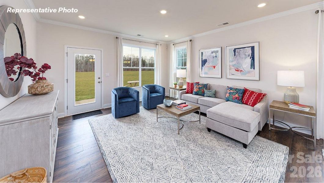 Furnished interior view inside a new home in Skybrook Corners, Huntersville (Image 23).