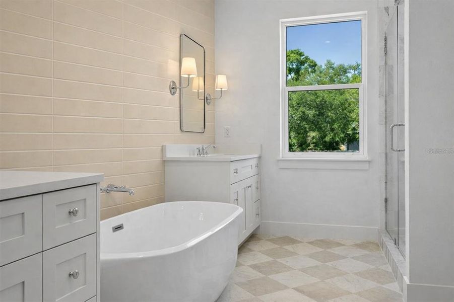 Furnished interior view inside a new home in , Tampa (Image 14). Furnished interior view inside a new home in , Tampa (Image 14).