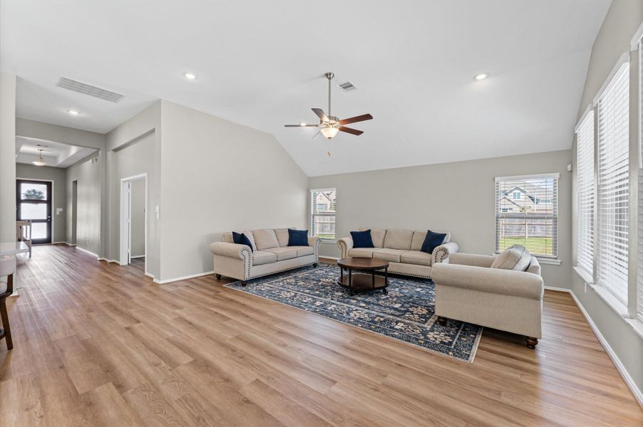 Furnished interior view inside a new home in The Trails, New Caney (Image 20). Furnished interior view inside a new home in The Trails, New Caney (Image 20).