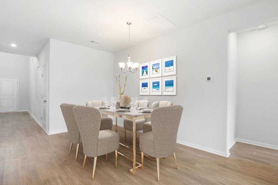 Furnished interior view inside a new home in , Summerville (Image 8).