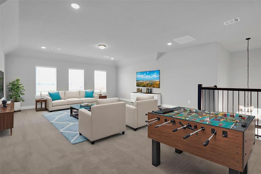 Furnished interior view inside a new home in Polo Ridge, Forney (Image 13).