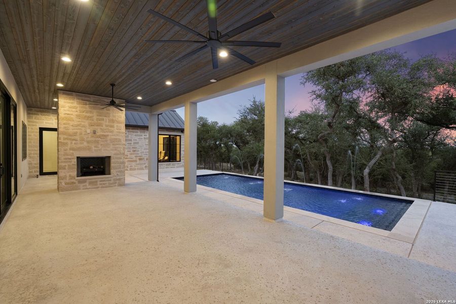 Exterior details and patio area of a home in , Spring Branch (Image 3).