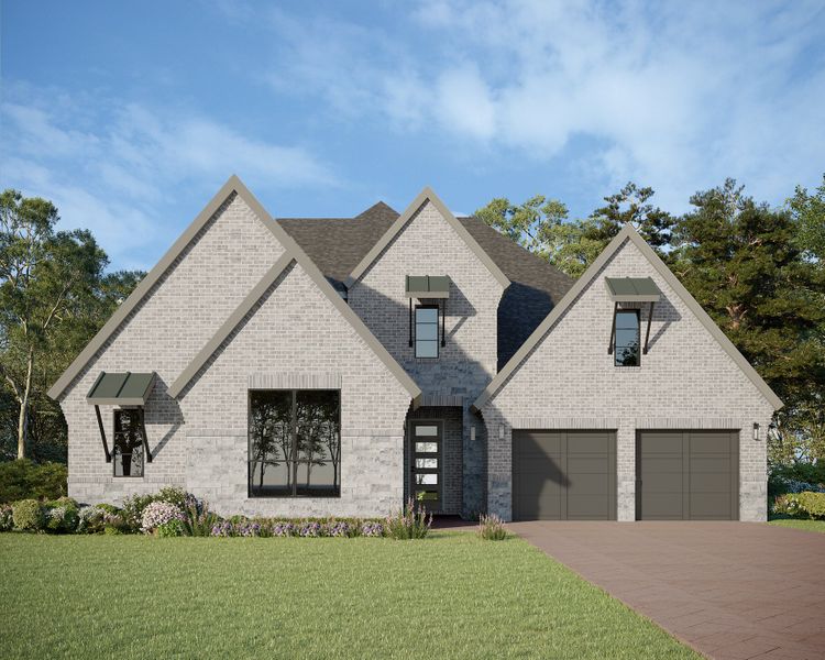 Plan 610 Elevation G with Stone