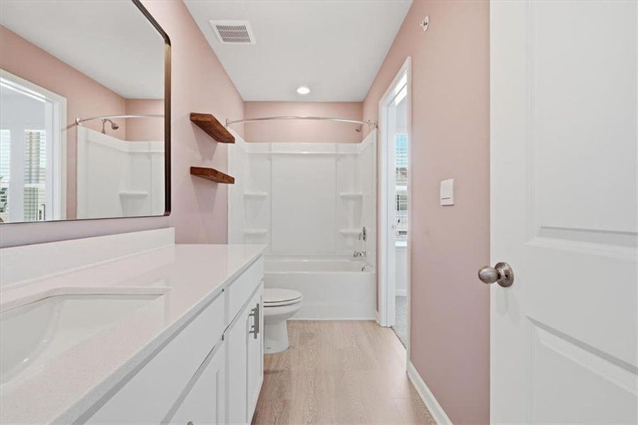 Furnished interior view inside a new home in Brooks at Riverview Landing, Smyrna (Image 12).