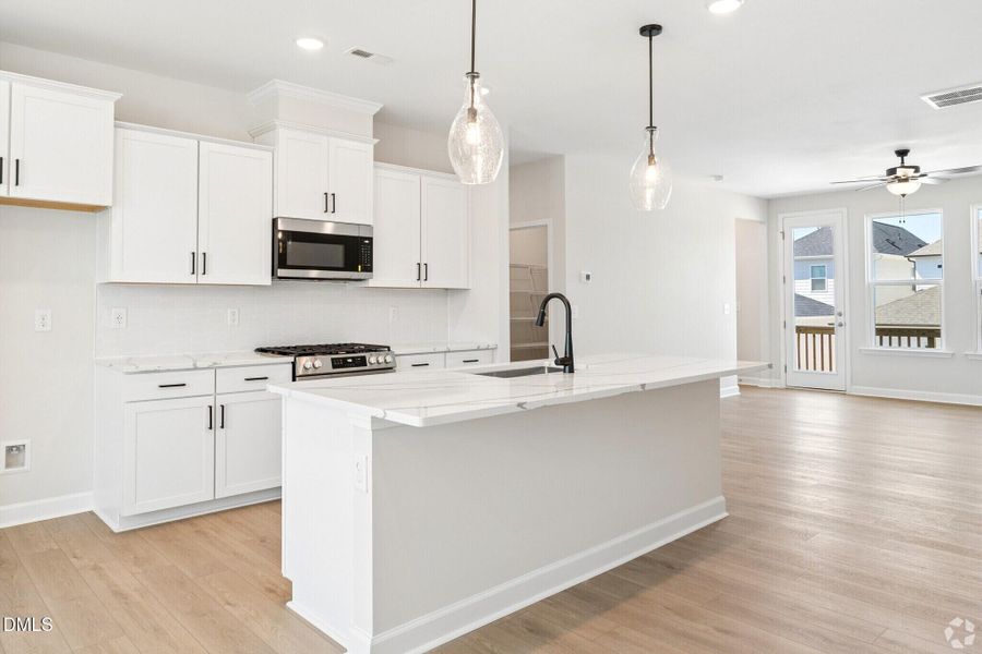 Furnished interior view inside a new home in Forestville Yard Townhomes, Knightdale (Image 9).