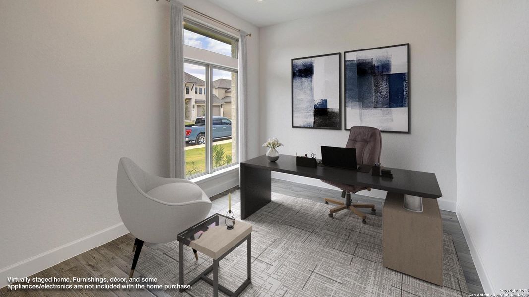 Furnished interior view inside a new home in Stevens Ranch 55', San Antonio (Image 12).