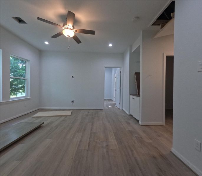 Upstair Living Space from Secondary Rooms