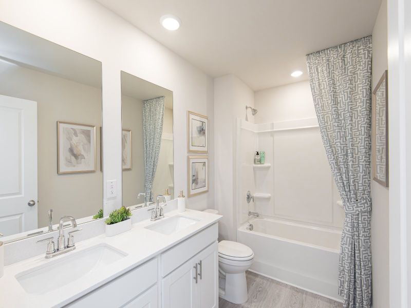 Furnished interior view inside a new home in Preserve at Mountain Creek, Pendergrass (Image 21).
