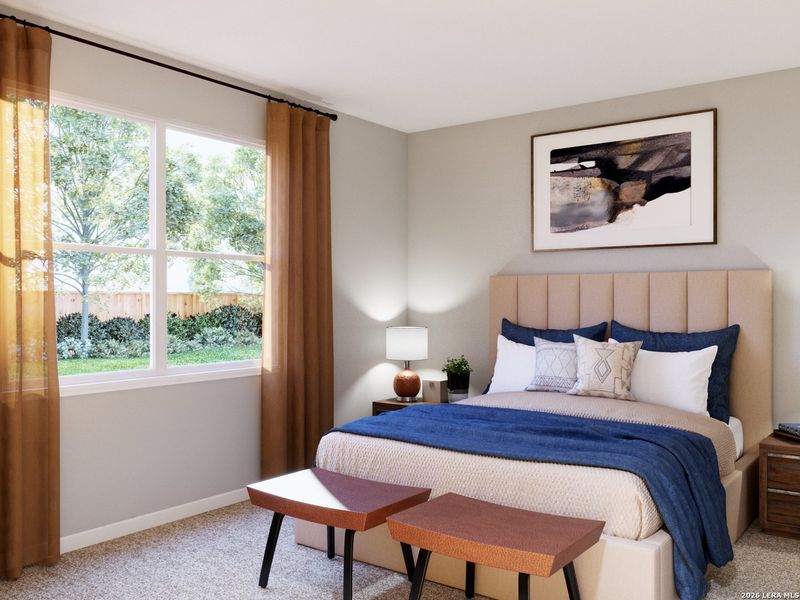 Furnished interior view inside a new home in Cinco Lakes, San Antonio (Image 6).