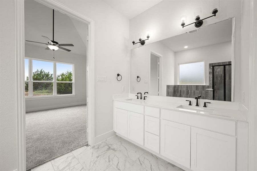 Furnished interior view inside a new home in Windmill Creeks, Weatherford (Image 8).
