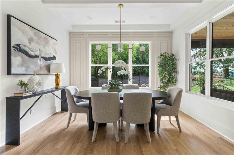 Furnished interior view inside a new home in , Atlanta (Image 9).