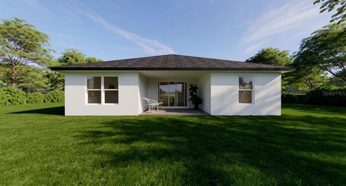 Exterior details and patio area of a home in , Ocala (Image 2).