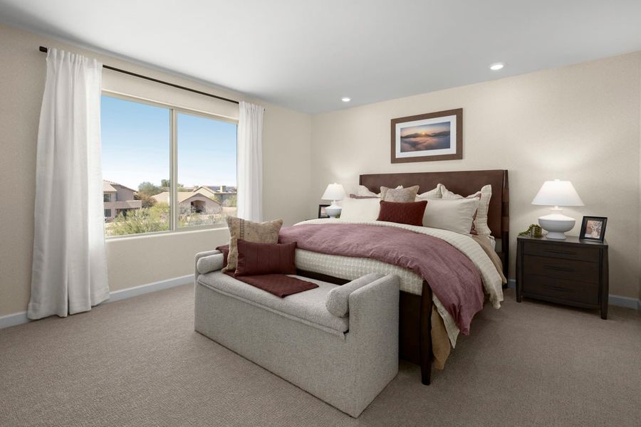 Representative furnished interior of a home built from the 1998 Modeled by KB Home in The Landings at Rancho Del Lago, Vail (Image 7).