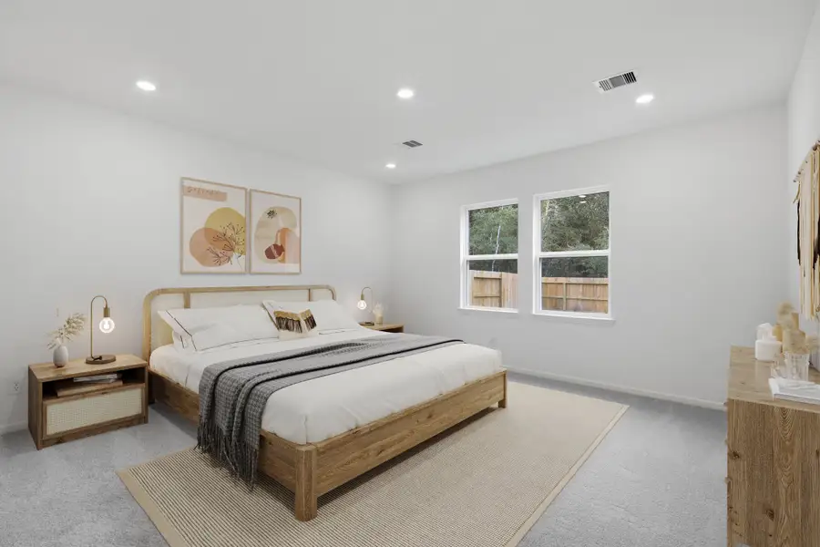 Representative furnished interior of a home built from the Walnut by Taylor Morrison in Raburn Reserve 50s, Tomball (Image 10).