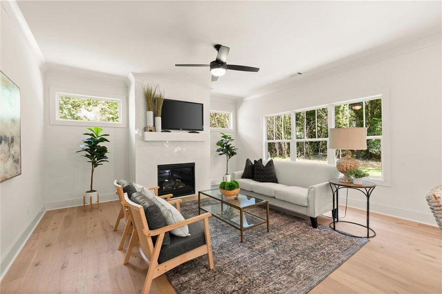 Furnished interior view inside a new home in , Covington (Image 35).