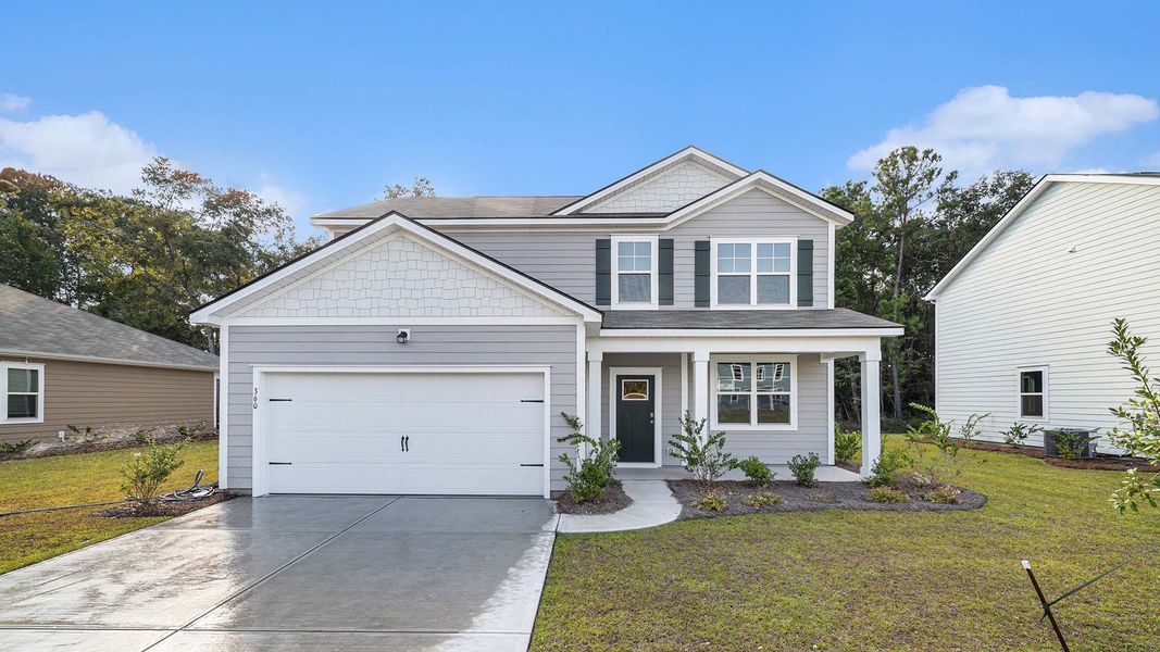 Representative exterior photo of a completed home built from the Plan by D.R. Horton in Hemingway Landing, Conway, SC (Image 15). Representative exterior photo of a completed home built from the Plan by D.R. Horton in Hemingway Landing, Conway, SC (Image 15).