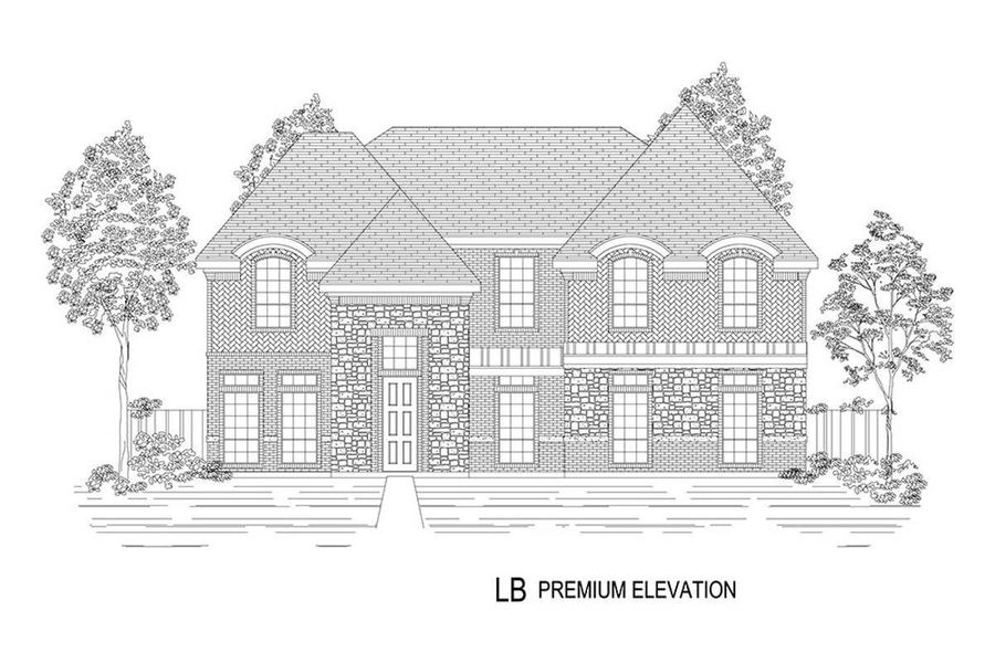 Representative rendering of the exterior for the Stonehaven 2R by First Texas Homes (Image 26).