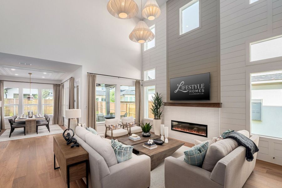 Furnished interior view inside a new home in Fields Select - 50's, Frisco (Image 15).