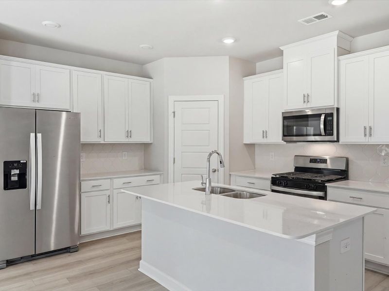 Furnished interior view inside a new home in Southwell Commons, Anderson (Image 4). Furnished interior view inside a new home in Southwell Commons, Anderson (Image 4).
