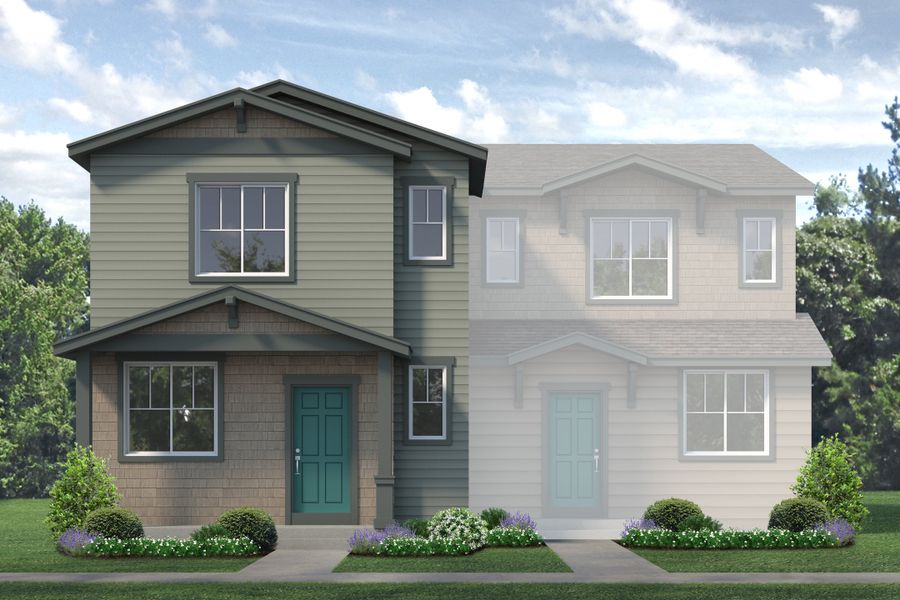 Representative exterior photo of a completed home built from the Biscayne by Risewell Homes in Spring Valley, Longmont, CO (Image 17).