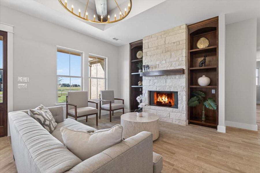 Furnished interior view inside a new home in , Celeste (Image 13).