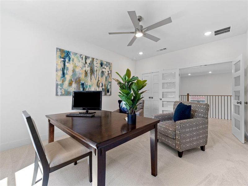 Furnished interior view inside a new home in , Dallas (Image 33).