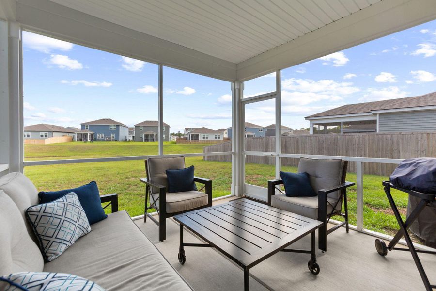 Exterior details and patio area of a home in Bradford Pointe, Summerville (Image 4).