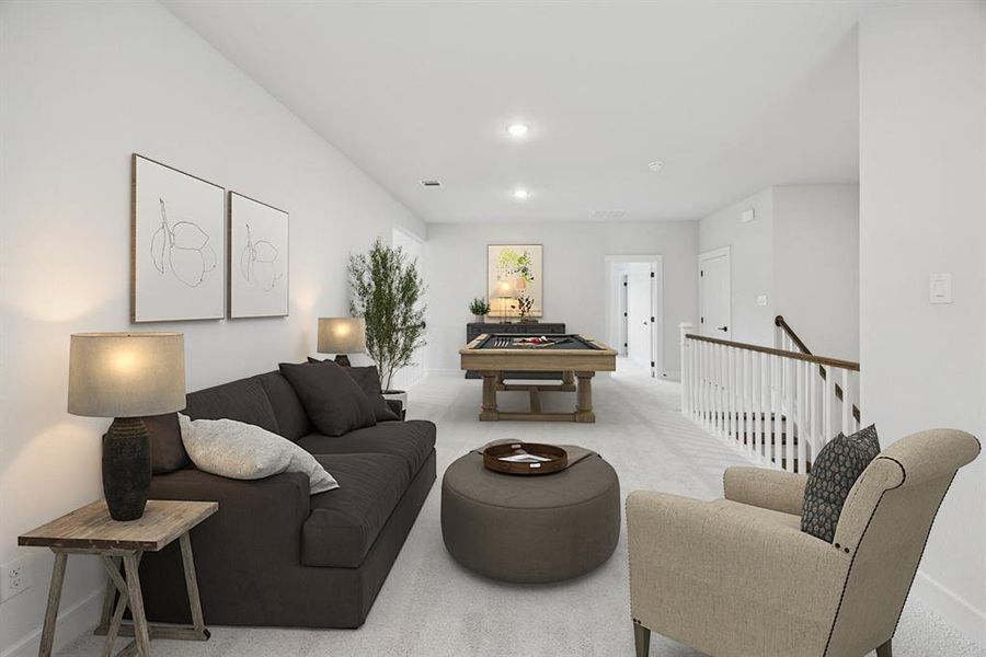 Furnished interior view inside a new home in Lincoln Pointe, Van Alstyne (Image 6). Furnished interior view inside a new home in Lincoln Pointe, Van Alstyne (Image 6).