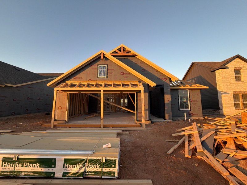 In-progress construction of a new home in Covenant Park, Springtown, TX (Image 3).