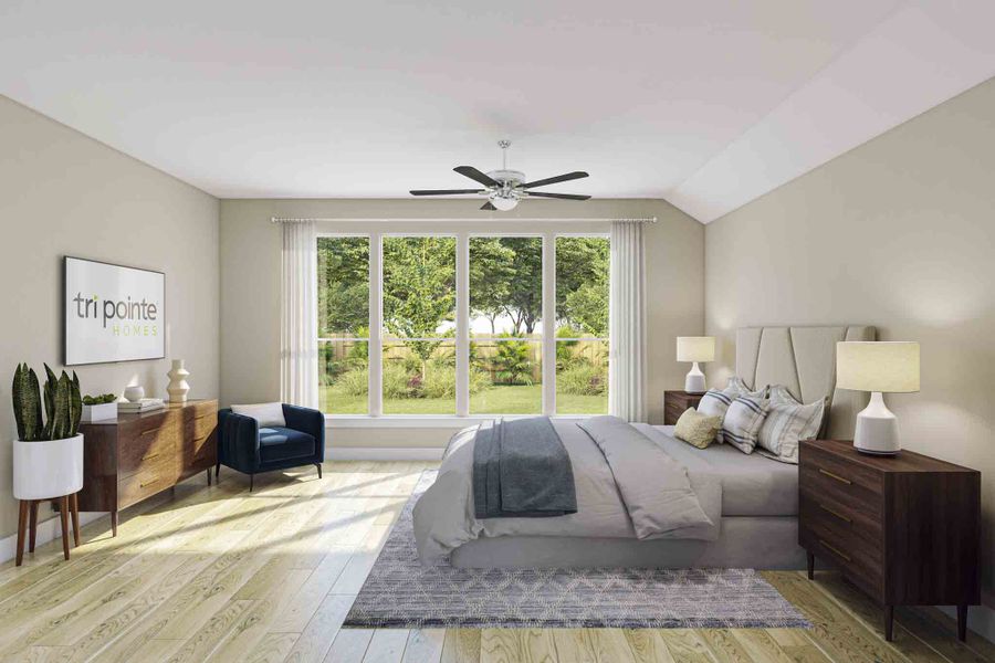 Furnished interior view inside a new home in Dunham Pointe 60′, Cypress (Image 9). Furnished interior view inside a new home in Dunham Pointe 60′, Cypress (Image 9).