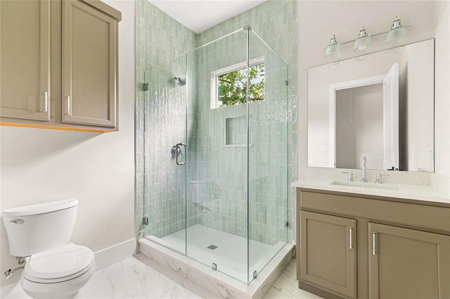 Furnished interior view inside a new home in , Dallas (Image 23).