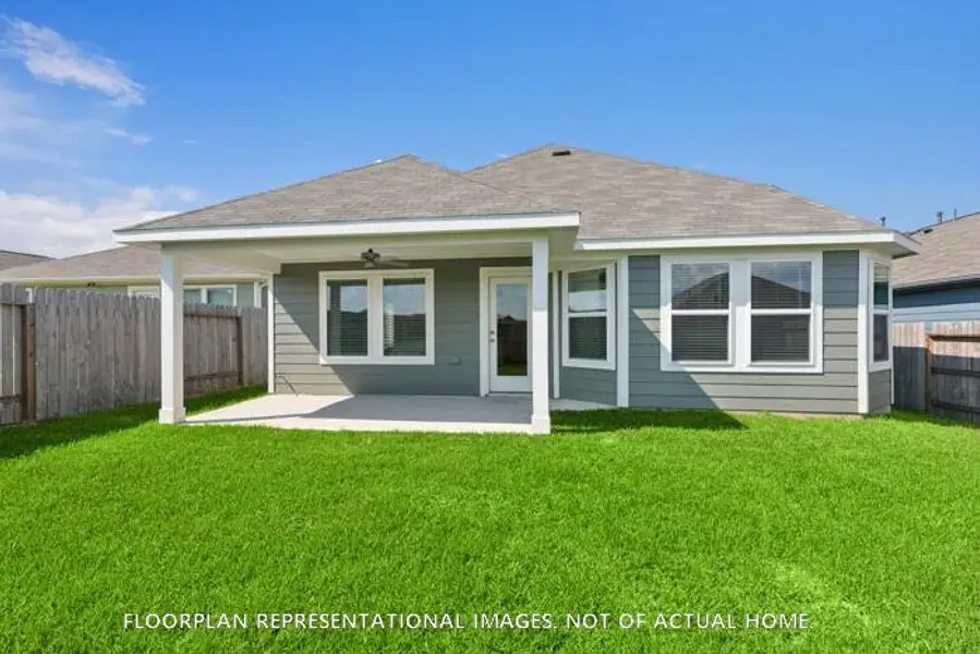 Exterior details and patio area of a home in Miller's Pond, Rosenberg (Image 3).
