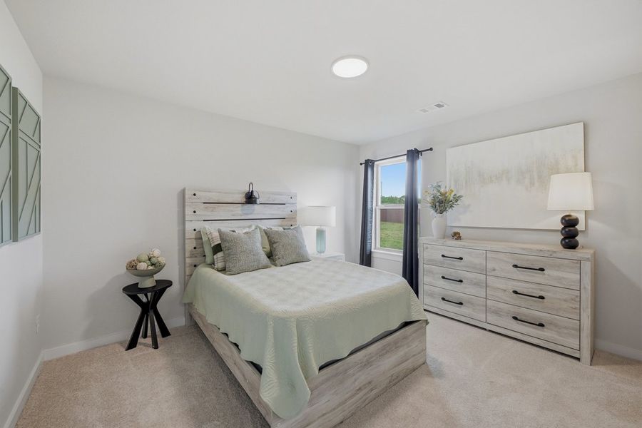 Representative furnished interior of a home built from the The Albany by Lillian Custom Homes in Tabor Ranch, Ponder (Image 32).