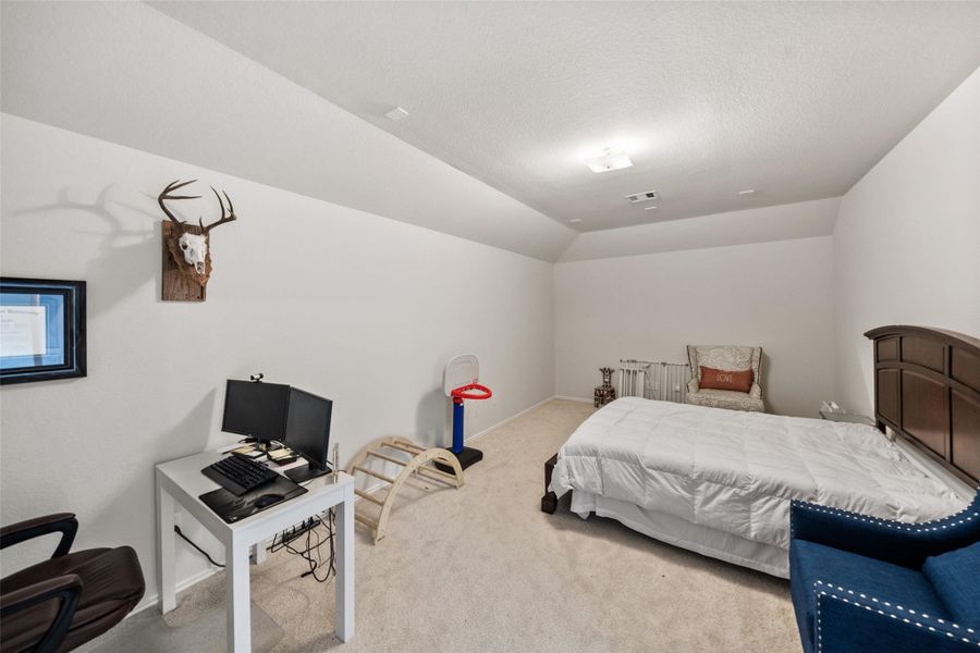 This media room has so many possibilities!