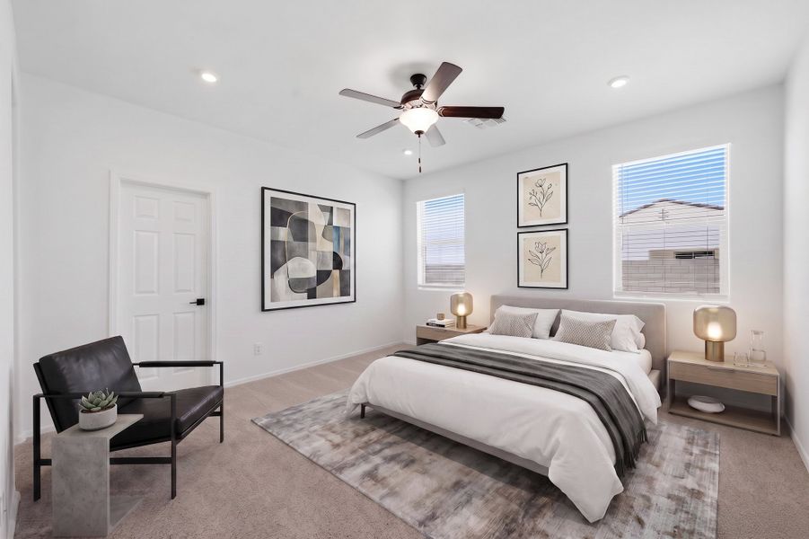 Furnished interior view inside a new home in Marbella at Windrose, Waddell (Image 8).