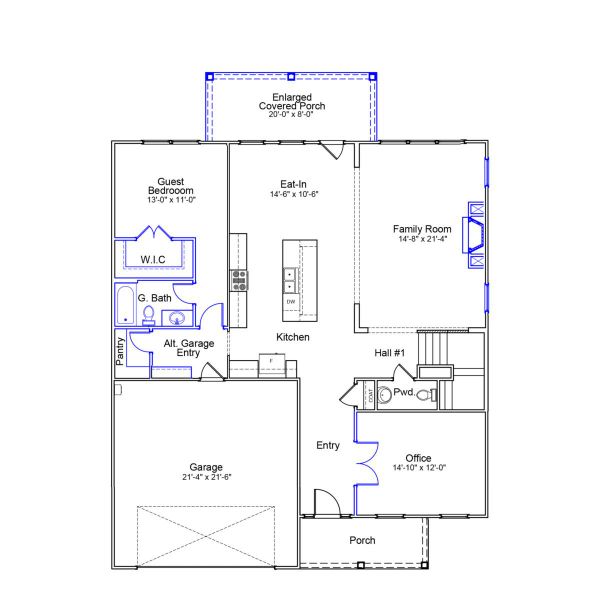 2D floor plan layout of this home in Brooke Hill, Lewisville, NC (Image 2). 2D floor plan layout of this home in Brooke Hill, Lewisville, NC (Image 2).