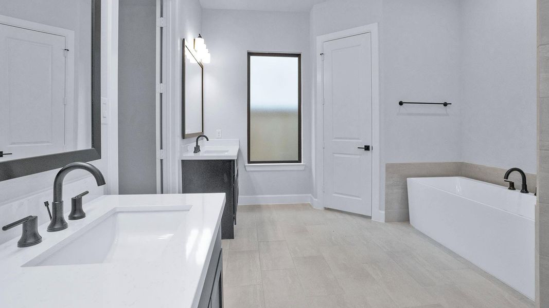 Furnished interior view inside a new home in Kresston 65', Magnolia (Image 8).