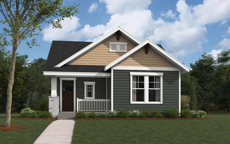 Representative exterior photo of a completed home built from the The Abilene by William Ryan Homes in MidTowne, Midlothian, TX (Image 5).