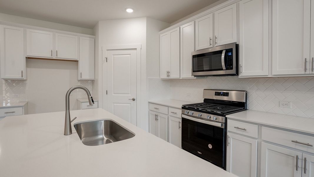 Furnished interior view inside a new home in Prairie Oaks, Oak Point (Image 8).