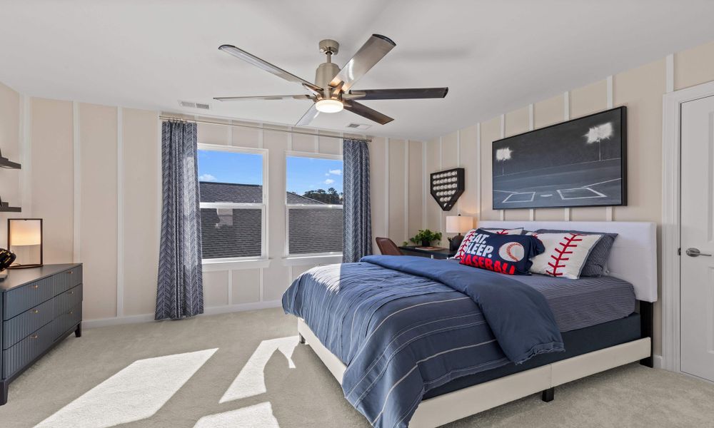 Representative furnished interior of a home built from the The Longboard by Chesapeake Homes in Bridgewater - Shorehaven Village, Little River (Image 50).