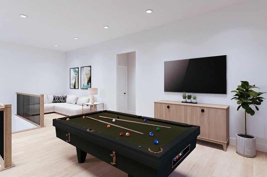Virtually Staged Gameroom