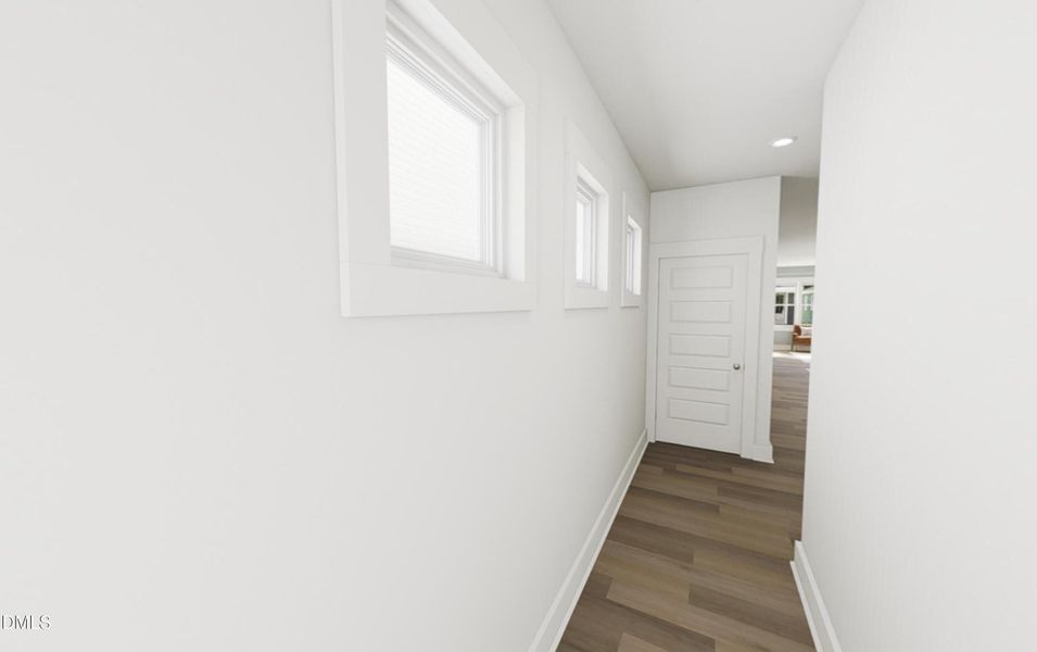 Privacy hallway to primary rendering