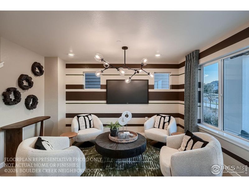 Furnished interior view inside a new home in Baseline, Broomfield (Image 25).