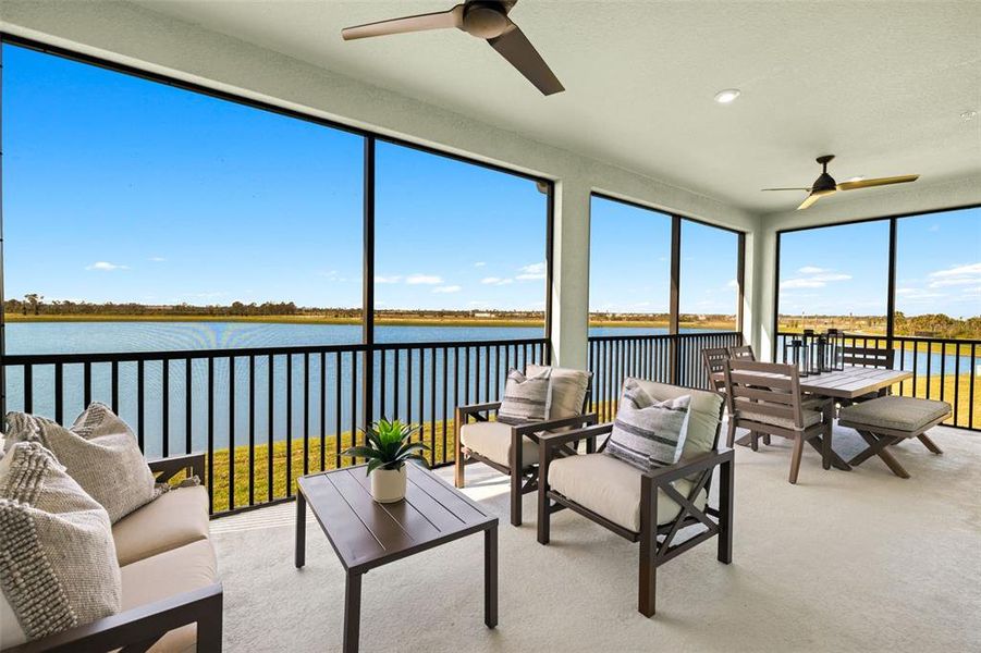 Exterior details and patio area of a home in Wellen Park, Venice (Image 3).